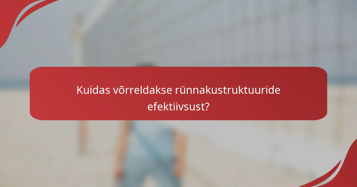 Kuidas võrreldakse rünnakustruktuuride efektiivsust?